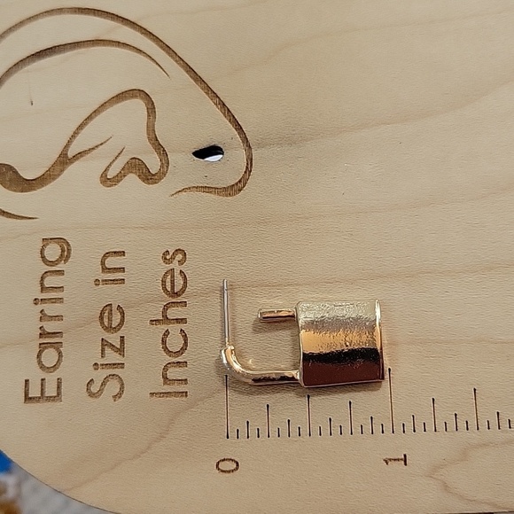 PADLOCK MISMATCHED EARRINGS, Choice of Color - Picture 4 of 10